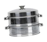 MOTHNUR Thicken Stainless Steel Food Steamer with Lid for Home Kitchen Multi Functional Chinese Style Steamer Basket for Vegetables Dim Sum Bun Suitable for Family and Restaurant Use