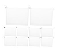 MOTHNUR Thickened A5 File Bag 24x3x19cm, 10pcs Multi-use Pencil and Ticket Holder with Zipper, Large Stationery Organizer for Office and Student Document Storage