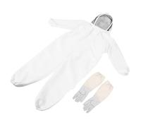 MOTHNUR Thickened Beekeeping Suit with Gloves Professional Ventilated Protective Keeper Hat Full Body Jumpsuit Breathable Apiculture Clothing for Men Women Spring Summer Autumn