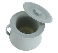 MOTHNUR Thickened Covered Chamber Pot with Lid Lightweight Plastic Urinal Spittoon for Elderly Pregnant Women Smooth Rounded Edges Easy to Clean Family Toilet Pot