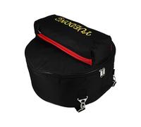 MOTHNUR Thickened Oxford Cloth Snare Drum Storage Bag Shockproof Carrying Case with Straps Lightweight Musical Instrument Backpack for Drum Black