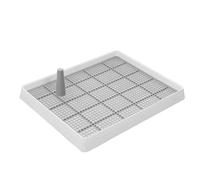 MOTHNUR Thickened Plastic Dog Toilet Tray with High Rim Puppy Training Potty for Small Pets Indoor Pet Urine Tray Easy Clean Design for Puppies Cats Rabbits