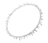 MOTHNUR Thorn Headband Crown Silver Metal Decorative Party Crown Headwear for Women Renaissance Cosplay Birthday and Prom Accessories