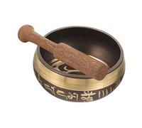 MOTHNUR Tibetan Singing Bowl Copper Spiritual Meditation Sound Bowl with Mallet for Mindfulness Relaxation and Worship Handcrafted Copper Buddhism Random Style