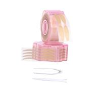 MOTHNUR Traceless Double Eyelid Tapes Double Eyelid Patch 600 Pieces 2.50X0.35X0.10Cm Not Easy to Fall off Big Eye Effect Cosmetic Accessories Home Use with Fork Tweezer