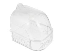 MOTHNUR Transparent Hanging Bird Bath Box for Parrots and Medium Birds Shower Basin with Creative Design Easy to Clean Indoor Birdcage Accessory for Sparrows and