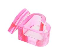 MOTHNUR Transparent -shaped Crystal Nail Dappen Dish for Nail Art Supplies Liquid Holder Multifunctional Jewelry Storage for Home Salon Use