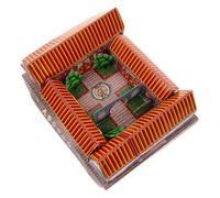 MOTHNUR Unique Ancestor Sacrifice Paper Villa Kit Traditional Chinese Role-playing Paper House for Qingming Festival Blessing Smooth Sailing Health Prosperity with Colorful Burn Design