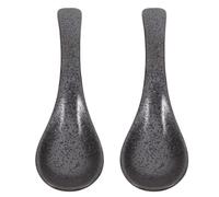 MOTHNUR Vintage Ceramic Soup Spoon Asian Retro Porcelain Kitchen Utensil for Stirring Soups Desserts and Tea Chip-Resistant Food-Grade Spoon with Traditional Aesthetic Design for Home and