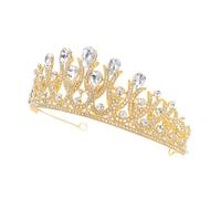 MOTHNUR Vintage Crystal Wedding Tiara Bride Headdress Rhinestone Princess Crown Headband Lightweight Comfortable for Bridal Party Birthday Prom Hair Accessories