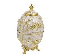 MOTHNUR Vintage Embossed Toothpick Holder Dispenser Refillable Dustproof Storage with Gold White Rose Design for Kitchen Dining Tables Weddings Parties