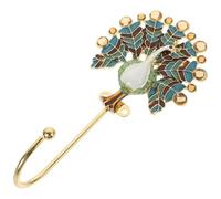 MOTHNUR Vintage Peacock Metal Wall Hook Enamel Floral Decorative Coat Hat Hanger for Home Entryway, 1pcs Creative European Style Wall-Mounted Hanging Hook