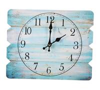 MOTHNUR Vintage Rectangle Wall Clock Silent Sweep Movement Retro Style Office Bedroom Decor Simple Nordic Design Easy Installation