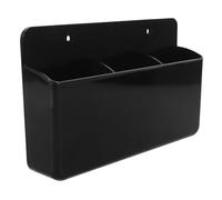 MOTHNUR Wall Mounted Remote Holder with Storage Box Self-adhesive Heavy Duty Organizer for Tv Air Conditioner Media Controllers Pens Phones Convenient Living Wall Mounted Storage Holder in