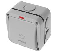 MOTHNUR Waterproof Outdoor Push Button Starter Switch for Garage Door and Electric Gate Opener, Momentary Contact Wall Mount Button Pusher for Access Control and Doorbell Systems