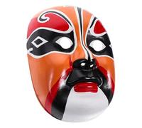 MOTHNUR Wear-resistant Chinese Opera Mask Wall Decoration Handmade Decorative Party Mask Prop for Masquerade Halloween Mardi Gras Cosplay Smooth Surface Home Ornament