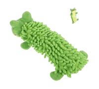 MOTHNUR Wear Resistant Plush Frog Molar for Dogs with Sound Chewing Plaything for Pet Teething Interactive Educational for Home and Shop Green