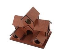 MOTHNUR Weather-resistant Wooden Birdhouse for Garden Multi-species Nesting Box for Outdoor Bird Watching Easy Installation for Backyard Wildlife and Nature Lovers