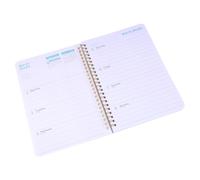 MOTHNUR Weekly Planner Notebook Spiral Bound Cover Project Planning Notepad for Business Personal Use Portable for Daily Scheduling and Life Organization