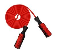 MOTHNUR Weighted Duplex Bearing Jump Rope Red Professional Fitness Skipping Rope for Adults Students Sports Training Equipment for Indoor Outdoor Workouts