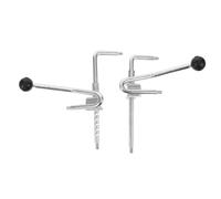 MOTHNUR Wheelchair Adjuster Foot Pedal Spring Rod Front Leg Rest Repair for Folding Wheelchairs Manual Control for Leg Height Regulation