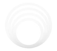 MOTHNUR White Drum Kit Mute Set 10/12/14/16 Inches Snare Drum Practice Dampening Rings Noise Reduction Pads Sound Control and Silent Training