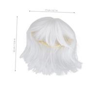 MOTHNUR Women's Wigs Photo Props Dress up Wig Straight for Women Bangs Cosplay Cosplay Real Looking Medium Length Costume Props Fake Hair Hair White