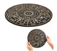 MOTHNUR Wood Pendulum Divination Board with Symbols Premium Wooden Tarot Tool for Witchcraft Home Decor Accent for Spiritual Guidance and Mystical Practices