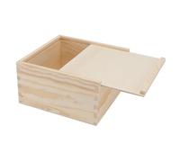 MOTHNUR Wooden Candy Box for Wedding Favor, Portable 25x25x8cm Drawer Style Box, Creative Bridesmaid Party Packing Case