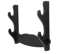 MOTHNUR Wooden Flute Stand Wall Mount Bamboo Wood Display Rack for Flutes Recorders and Katana Sword Storage Space-saving Wall Holder for Musical Instruments and Collectibles