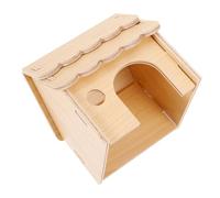 MOTHNUR Wooden Hamster Hideout Small Animal Hideaway for Chinchillas Gerbils Squirrels Chew-resistant Pet House for Cage Play Sleep and Exploration