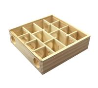 MOTHNUR Wooden Hamster Maze Toy for Small Animals, 25x25x7cm, Interactive Intelligence Development Maze Accessory for Hamsters and Chinchillas, Suitable for Cage Exercise and Play