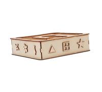 MOTHNUR Wooden Hamster Maze with Tubes and Tunnels Interactive Small Animal Playground for Gerbils Chinchillas and Hamsters Stress Relief and Exercise Labyrinth Hideout Easy to Clean Pet