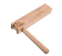 MOTHNUR Wooden Handheld Ratchet Noise Maker for Football and Party Favor, Traditional Hand Castanet Musical Instrument for Celebrations