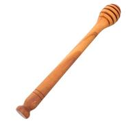 MOTHNUR Wooden Honey Dipper Stick with Deep Grooves Portable Honey Stirring Rod for Kitchen Cafe Party Use Safe Wood Pot Stick for Toast Tea Jam and Sandwich Serving