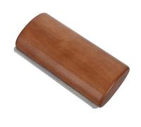 MOTHNUR Wooden Horse Sweat Scraper Medium Deshedding Grooming Tool Serrated Edge for Horse Hair Removal and Massage Curry Comb, Suitable for Stable Use and Equine Care