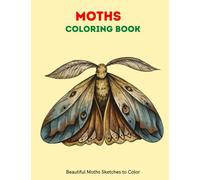 Moths Coloring Book: Coloring Book for Adults and Kids | 30 Zentangle Moth Designs with Mandala Style Patterns | 8.5 x 11 Inches | 62 pages of Stress Relief and Relaxing