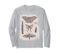 Moths from Diderot Encyclopedia Vintage Natural History Long Sleeve T-Shirt