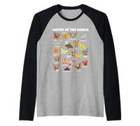 Moths of the World Kawaii Chart Entomology Raglan Baseball Tee