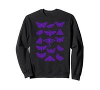 Moths Vintage Illustration Night Creatures Sweatshirt