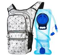 Mothybot Hydration Backpack Pack, Water Backpack 20L Capacities Included 2L Hydration Bladder, Festival Essential - Rave Hydration Pack Hydropack Hydro for Hiking, Festival Gear
