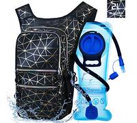 Mothybot Rave Hydration Pack, Insulated Daypack Backpack with 70oz 2L BPA Free Water Bladder, With Large Storage Multi Compartments Keeps Cool For 5 Hours, Great for Festivals, Raves, Hiking, Outdoors