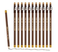 MOTIBACK 12-Count Brow Defining Set with Sharpener, Water-Resistant Matte Pencils in Dark Coffee/Light Coffee/Black, 76g All-in-One Brow System (Light Brown)