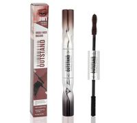 MOTIBACK 2 In 1 Double-Ended Mascara, Black + Brown Volume and Length Waterproof Mascara Long Lasting Dual-Ended Tubing Eye Makeup, Clump-Free Formula for Dramatic Lashes