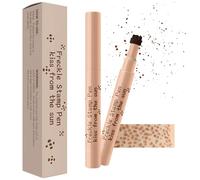 MOTIBACK 2-in-1 Freckle & Brow Pen, Ultra Fine Tip for Natural Fake Freckles and Hair-Like Brow Strokes, Waterproof Quick-Dry Formula, Long-Lasting Smudge-Proof Makeup Tool (CHESTNUT)