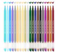 MOTIBACK 20PCS Color Pen Set - Salt Series Retro 0.4mm Fine Point Aesthetic Pens, Preppy Stuff Gifts, Journaling Markers for Note Taking, Adult Coloring, Scrapbooking & Planner Decor Supplies