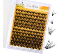 MOTIBACK 240Pcs Cluster-Lashes Kit, DIY False Eyelashes Set 30+40P Individual Eyelashes Mixed 9-14mm Kit, Natural to Dramatic Lash Clusters for Custom Makeup