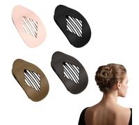 MOTIBACK 4PCS FlatHair Clip, Simple Elegant Personalized Fashion Grabbing Clips for Women, Strong No-Slip Grip Flat Hair Clips for Thick Hair