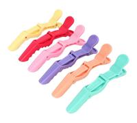 MOTIBACK 6 Pcs Alligator Hair Clips, Professional Salon Crocodile Clips with Wide Teeth Design, Non-Slip Sectioning Clips for Waves, Cutting, Colouring and Styling