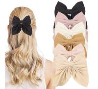 MOTIBACK 6Pcs Hair Bows, 4.5 Inch Cute Hair Clips with Alligator Clips, Elegant Girls Hair Bows, Cute Hair Clips for Girls Women
